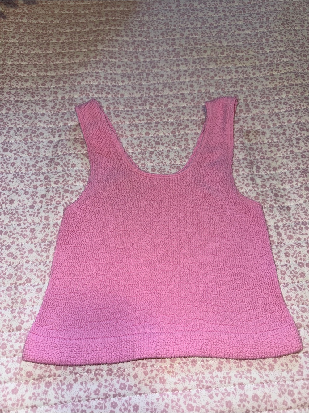 FP Movement by Free People Rose Pink Knit Scoop Tank